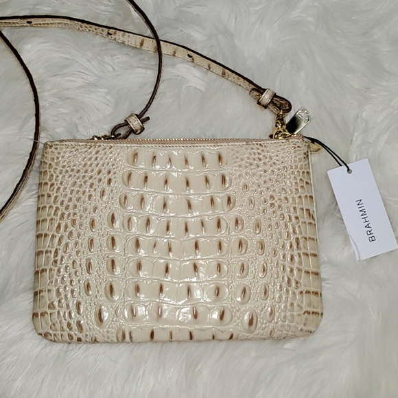 NWT Brahmin Perri Crossbody Bag Vanilla Melbourne - Picture 3 of 11